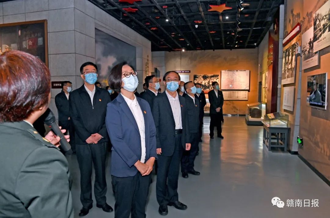 今天，吴忠琼带队，重温习近平总书记视察江西和赣州重要讲话精神